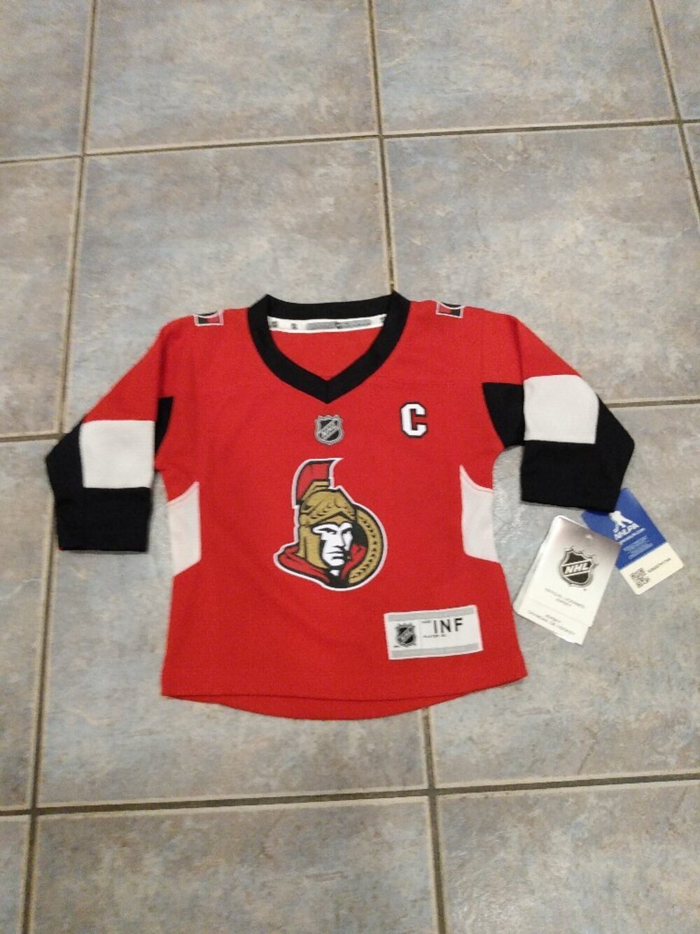 NWT Ottawa Senators Hockey Jersey Infant 12-24 Months Karlsson Child